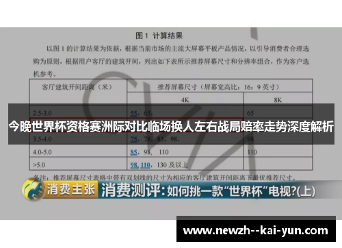 今晚世界杯资格赛洲际对比临场换人左右战局赔率走势深度解析 今晚世界杯资格赛洲际对比临场换人左右战局赔率走势深度解析